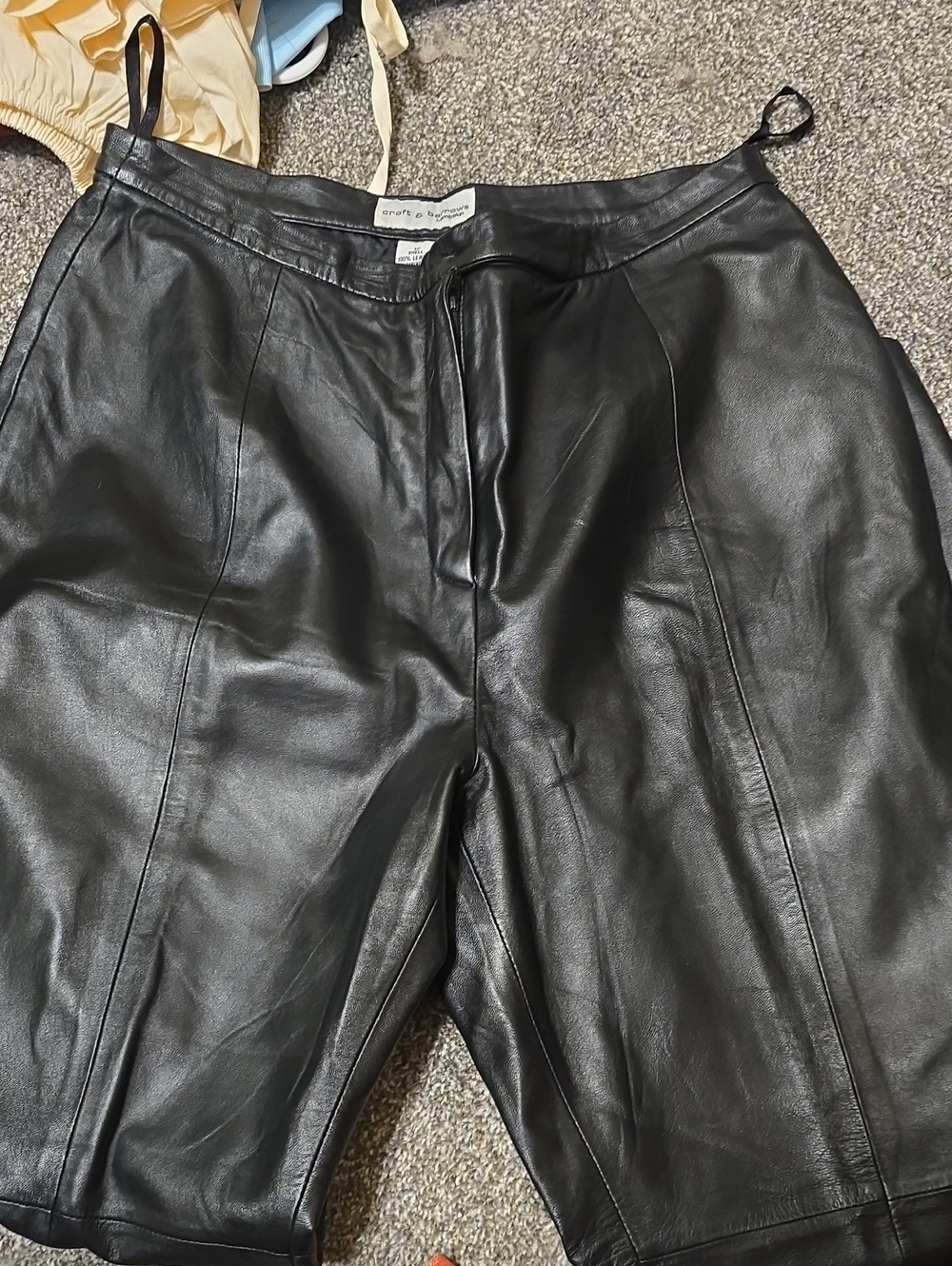 croft & barrow Black Lambskin Leather pants